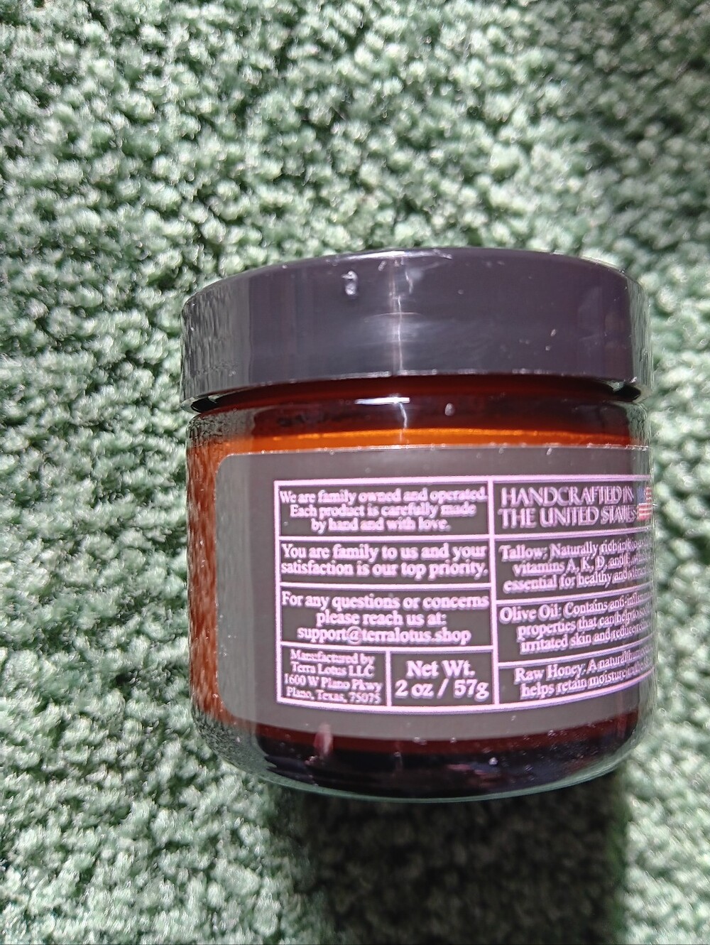 Terra Lotus Organic Tallow Honey Balm Lavender 2pk. 2 oz. - Picture 4 of 7